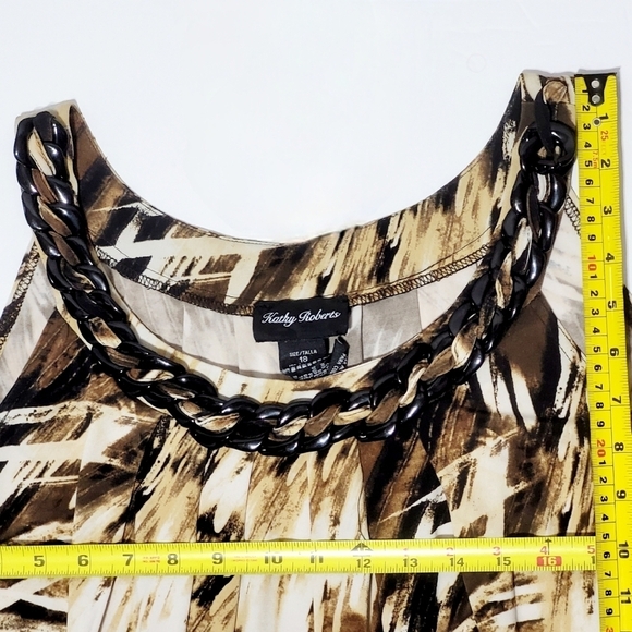 Kathy Roberts Splash of Brown Midi Dress (18) - Picture 9 of 11